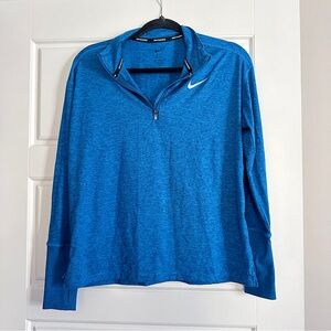 Nike blue dri fit long sleeve top